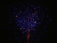 Blue Diamond - Red Wire Fireworks 48mm / 36 shots - Blue mine w/blue peony