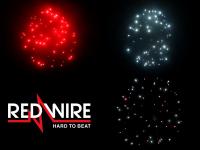 6 inch shell assortment with 3 different glitter effects. Professional RedWire fireworks, distributed by Xena Vuurwerk BV - Holland