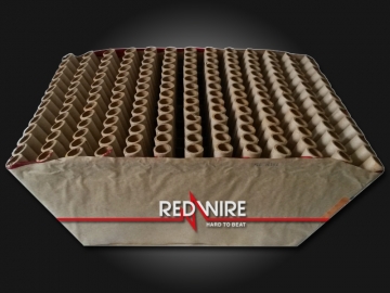 Professional fireworks cakebox of Red Wire, distributed by Xena Vuurwerk BV form The Netherlands